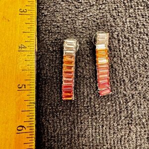 Elegant Pink Gradient Earrings